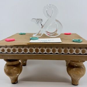 Tiffany & Co Ampersand Crystal Glass Paperweight